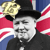 Goldenes "Winston Churchill"-Blingee