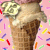 "Ice Cream" Gold Blingee
