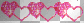 pink and clear hearts