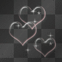 sparkly hearts