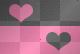pink&blak hearts